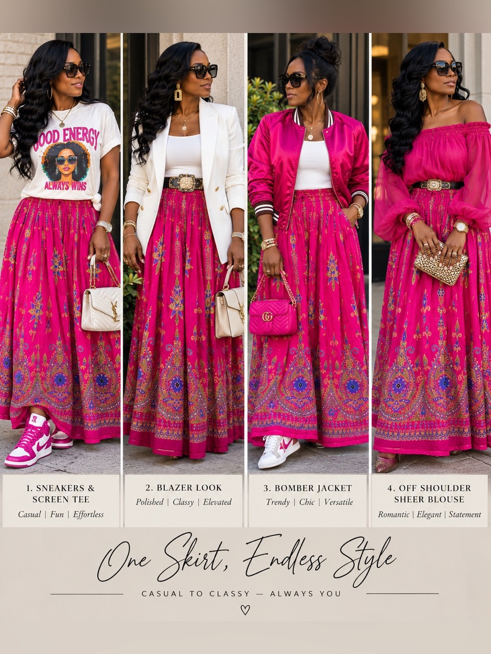 Made in India Embroidered & Beaded Skirt